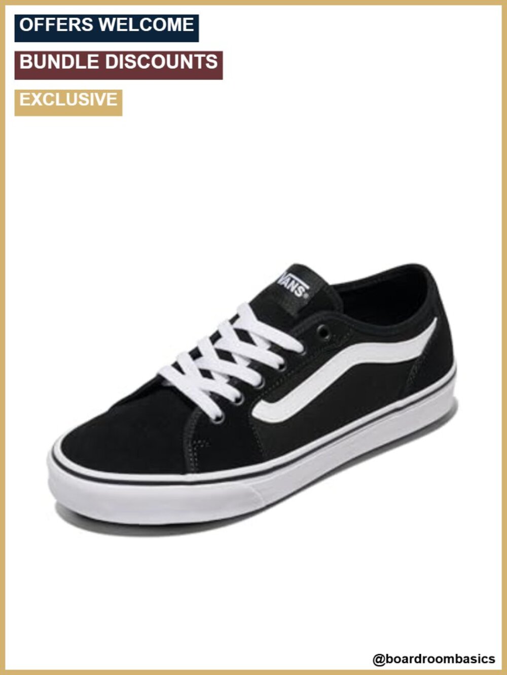 Vans Canvas Low Top Sneakers Lace Up Casual Shoes